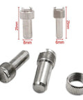 Digital Caliper, Dial Indicator Extension Swivel Clamp Digital Altimeter stainless steel screw components with various sizes.