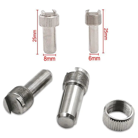 Digital Caliper, Dial Indicator Extension Swivel Clamp Digital Altimeter stainless steel screw components with various sizes.