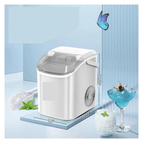Hella Portable Countertop Ice Maker Churns Soft Chewable Pebble Ice Up To 34 Lbs A Day Comes With Scoop For Easy Serving.