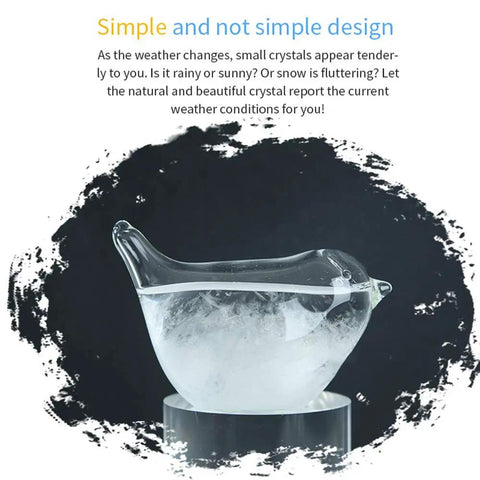 Storm Glass Weather Forecaster Water Drop Predictor Drop Shaped Glass Barometer For Home And Office Decor Dope Glass