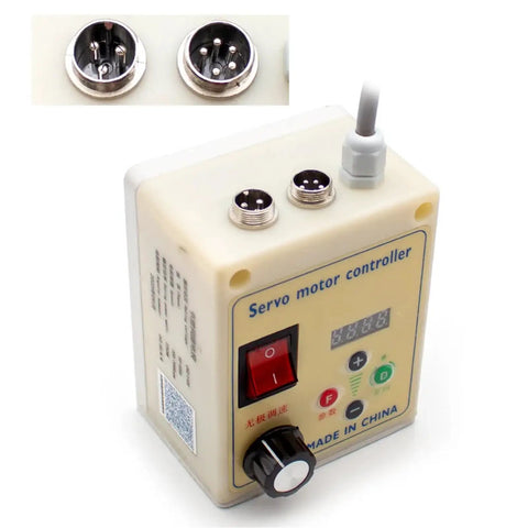 Heavy Duty Electric Belt Sander With Variable Speed Brushless Motor For Precision Knife Sharpening And 915X50MM Belt Size showing servo motor controller with adjustment dial.