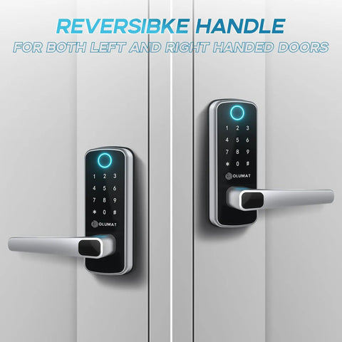 Smart door lock with keypad on both sides for left and right handed doors. Drop The Clunky Keys On This Hassle Free Smart Door Lock With Fingerprint Scanner And Keypad Digital Entry Zero Sweat Auto Lock App Access For Home Or Rental Property Shield.
