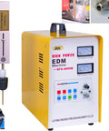 Portable EDM Broken Tap Remover 3000W 110V SFX4000B unit with control panel, electrode holder, and tap removal demonstration