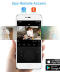 App interface showing Wireless Light Bulb Security Camera With E27 Socket 1080P HD PTZ CCTV Auto Motion Tracking on smartphone