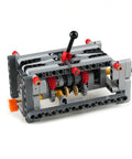 Level Up Your Build Game With Rock Solid 5 Plus 1 Speed With Reverse Transmission Gearbox Building Blocks Kit, detailed view.