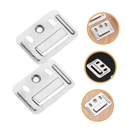 Tough As Nails Stainless Steel Wall Panel Clips And Furniture Buckle Clamps on various surfaces, showcasing durable, rust-proof design.