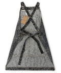 Denim Apron With Deep Pockets For Hair Stylists Baristas Gardeners And Craft Pros Cross Back Straps Adjustable From Small To Large