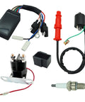 CDI Box Kit For Sportsman 500 1996 To 2001 And Big Boss 500 6x6 ATV Includes Ignition Coil Spark Plug Starter Solenoid Relay Replacement Parts Direct Fit Durable Performance