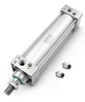 Beefed Up Heavy Duty Pneumatic Air Cylinder 50mm Bore 200mm Stroke Double Acting Single Rod One Quarter Port M16x1.5