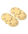 Hardcore Durable Brass Hinges 2 Pack Round Edge for Folding Tables Two And A Half Inches By One And A Half Inches Built to Last