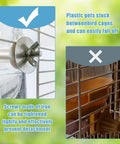 Automatic Bird Water Feeder With Secure Anti Tip Bowl For Small Cages showing secure iron screws for stable mounting on cage bars.