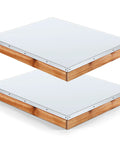 Two Pack Telescoping Bee Hive Cover for 10 Frame Hives, Metal Lid With Wooden Core, Durable Beekeeping Part Kit for Beekeepers