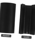 Front and back view of Four Pack Soccer Table Corner Protectors And Edge Guards For Foosball Tables Easy Install Plastic Corner Shields.