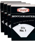 Number One Coffee Filters For Cup One Brewer White Premium Paper Dutch Made And Bonded Without Chemicals Or Glues Bleached White Ideal For Clean Rich Brews, packaging box front view.