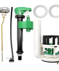 3 Inch Toilet Flush Valve Repair Kit Universal Fit For Most One Piece Toilets No Fuss Easy Install Includes Adjustable Fill Valve Stainless Steel Flush Lever And Gaskets Replaces Worn Parts For 3 Inch Flush Holes with components