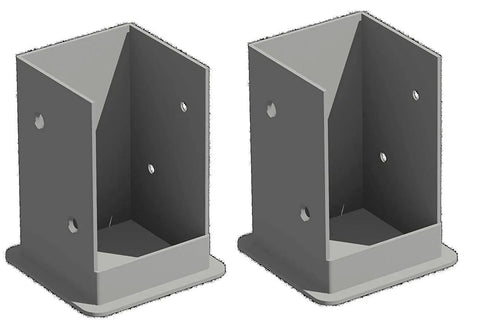 Bolt Down Bracket Kit For Pergolas And 4x4 Posts Tough As Nails Heavy Duty Galvanized Steel Post Mounts For Wood Decks Concrete Patios Fences And More Easy Install VA80205