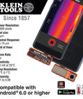 Thermal Imager For Android Devices With 10,800 Pixels, Three Color Palettes, Real Time Thermal Imaging For Hot And Cold Spot Troubleshooting