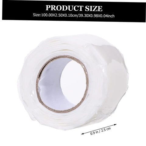 Roll of white Pipe Waterproofing Tape For Leaks Repair Heavy Duty Sealant Tape For Outdoor Use DIY Pipe Fix