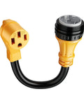 Badass High Grade Heavy Duty SS2 50P To 14 50R 50 Amp Marine Shore Power Adapter Cord For Tesla EV RV Camper Yacht Twist Lock.