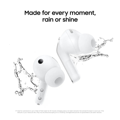 White Galaxy Buds 4 Pro 2026 AI True Wireless Earbuds With Hi-Res Audio And 2-Way Speaker ANC 2.0 IP57 water-resistant detail