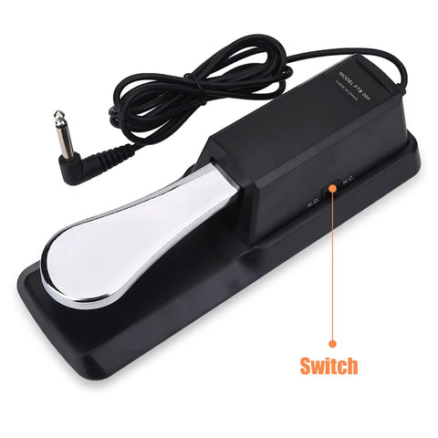 Universal Keyboard Sustain Pedal For Digital Pianos, Slip Proof Foot Pedal With Classic Acoustic Feel, Non Slip Bottom Grips Floor