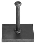 Four Pack Heavy Duty Weld On Square Base Anchor Plates 4 By 4 Inch 3 Eighths Inch Thick For Steel To Concrete Connection With 1/2 By 3 1/2 Inch Weld Stud Low Carbon Steel Plain Finish