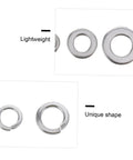600 Piece Stainless Steel Split Lock Washer Kit For Electrical, Automotive, Marine And Household Use With Heavy Duty Gasket Assortment For Secure Bolt And Threaded Connections, lightweight split washers