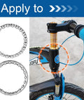 Bike Headset Bearings Set Four Pieces Caged Bearings With Twenty Ball Bearings Each For One And One Eighth Inch Mountain MTB Bikes Smooth Rolling Durable Stainless Steel applied to bike fork