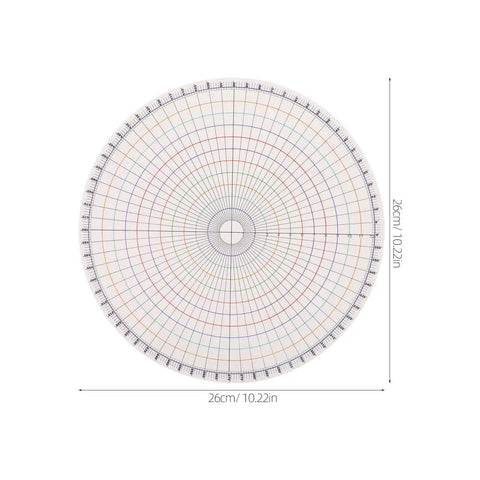 Slick Circle Ruler And Pottery Layout Template For Dead-On Marking On Rotary Disc Trimmers Built For Clay Sculpting And Ceramic Making That Delivers Flawless Rounds Without The Drama