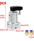 Left Turn Pneumatic Rotary Cylinder With 90 Degree Rotation Aluminum Alloy Double Acting Air Cylinder For Fast Labor Saving Clamping And Positioning ACK25x90L 1 Piece, showing dimensions.