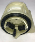 One Piece Drain Valve Assembly For Toilet Tank Replacement with sturdy base and leak-proof seal, universal fit visible.