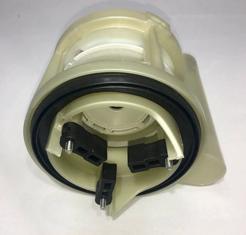 One Piece Drain Valve Assembly For Toilet Tank Replacement with sturdy base and leak-proof seal, universal fit visible.