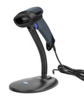 2D Barcode Scanner With Stand USB 2.0 Wired QR Code Imager Handheld Reader For Laptops Desktops And POS Cashier Systems Plug And Play Easy Setup Compatible With Windows Mac OS
