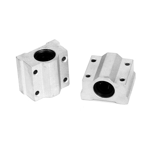 Two Four Pack Dope SCS8UU Linear Motion Ball Bearing Slide Units with 8mm Inner Diameter for CNC Machines and 3D Printers.