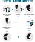 Installation process for Rechargeable Electric PEX Expander Tool Kit With Auto Rotation Heads 16mm 20mm 25mm PEX A Expansion Cutter Fast DN16 To DN25 Expansion Pro Grade Plumbing Kit For Quick Seal Connections