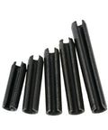 Stainless Steel Spring Roll Pins Pack Of 95 Dowel Tension Pins M1.5 To M6 8 To 20 Mm Black Zinc Carbon Steel Heavy Duty Fasteners