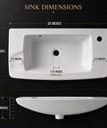20 Inch Wall Mounted Bathroom Sink With DIY Friendly Slip On Install Space Saving Design Single Faucet Hole Glossy White Finish