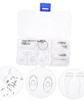 Eyeglass Repair Kit With Organized Storage Case For Quick Frame Fixes On The Go Includes Essential Tools, shown with compartments and parts