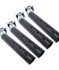 Heavy Duty Carbon Steel Furniture Legs With Casters 4 Pack Table Leg Extenders Riser For Cabinets Sofas Beds Desks Coffee Tables Easy Installation
