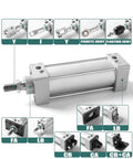CA Series Link Base Single Ear Mounting Bracket For Pneumatic Cylinders CA80 Iron Mounting Accessory With Rust Prevention