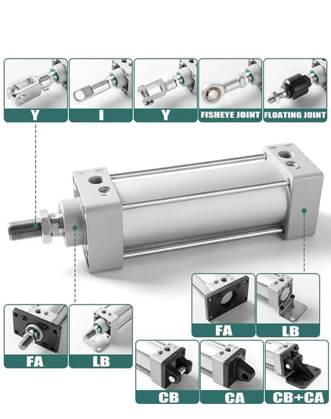 CA Series Link Base Single Ear Mounting Bracket For Pneumatic Cylinders CA80 Iron Mounting Accessory With Rust Prevention
