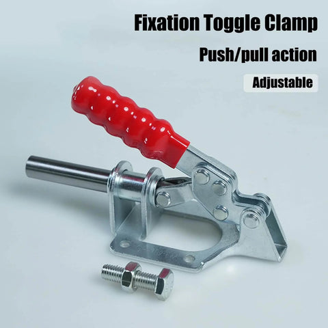 Toggle Clamp With Quick Release For Woodworking Jigs And Fixtures, 330.69 Lbs Holding Capacity, Push Pull Action