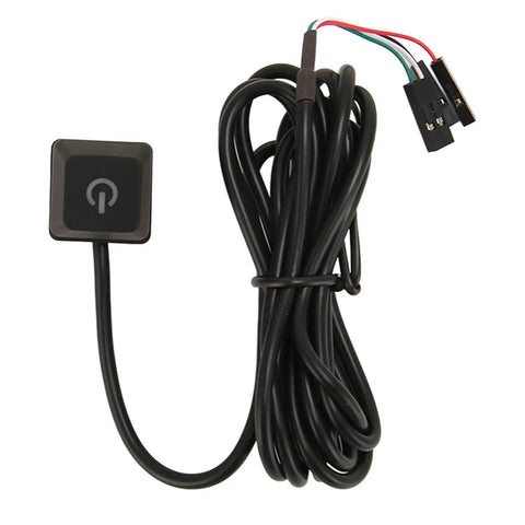 Next Level Game Ready 5.4 Foot Power Extension Cord With Glowing Led Status Light For Desktop Pc And Gaming Setups Badass Flexible cable with switch.