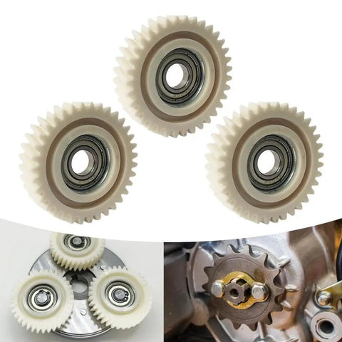 Three Pack E Bike Motor Gear 35T Oblique Planetary Gear Replacement Parts With 10mm Bearing For 500W 750W 1000W Hub Motors