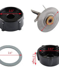 Beast 6 Point Fusion Blender Blade Kit With Rubber Seal Gasket And Jar Base Replacement Parts For Compatible Blenders image.