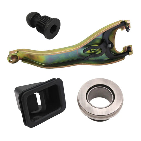GM Throwout Bearing Clutch Fork and Boot Pivot Ball Kit for 11 Inch Manual Clutch Bellhousing Hardware Fits 1964 1988 Nova Camaro Corvette Malibu Caprice, fork and parts