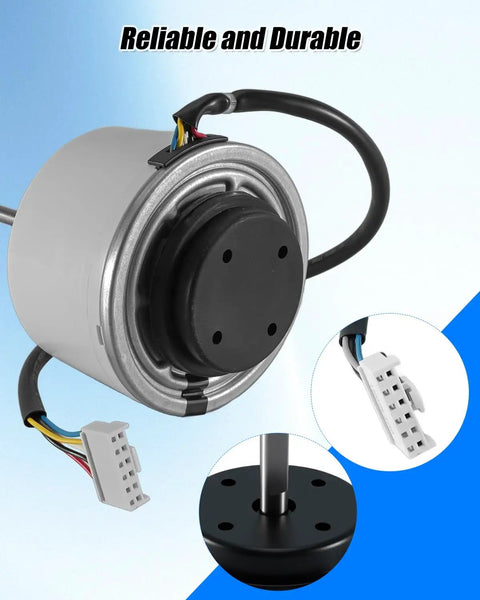 Replacement DC Brushless AC Motor For Midea Inverter Indoor Unit, 310V 58W 1350R/Min CCW, WZDK58-38G SIC-55CVL-F159-1 ZKFP-58-8-1-5 Compatible, connector detail