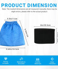Product dimensions of 6 Pack VRC5 Filter Bags And 2 VFF51 Foam Filters Kit For Vacmaster 4 To 16 Gallon Wet Dry Vacs Replacement VRC51 Part