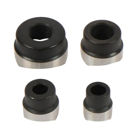 Pro Grade 15 Ton Hydraulic Knockout Punch Kit With One Half To Four Inch Conduit Hole Cutter Set And 10 Dies close-up.