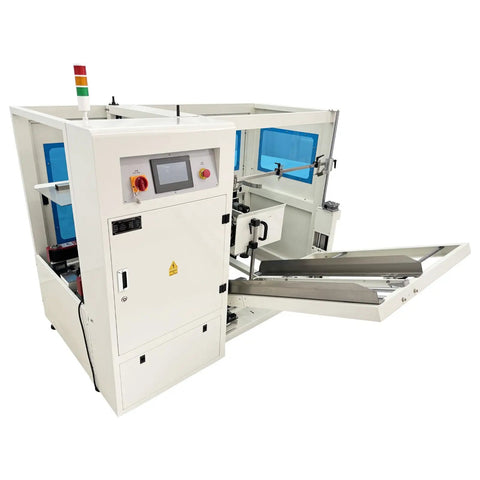 Fully Automatic Carton Erector For Stable Box Forming And Automatic Bottom Sealing That Smoothly Folds Flaps Delivers Consistent Packaging Efficiency And Really Reduces Manual Labor In High Volume Operations 220V, front view